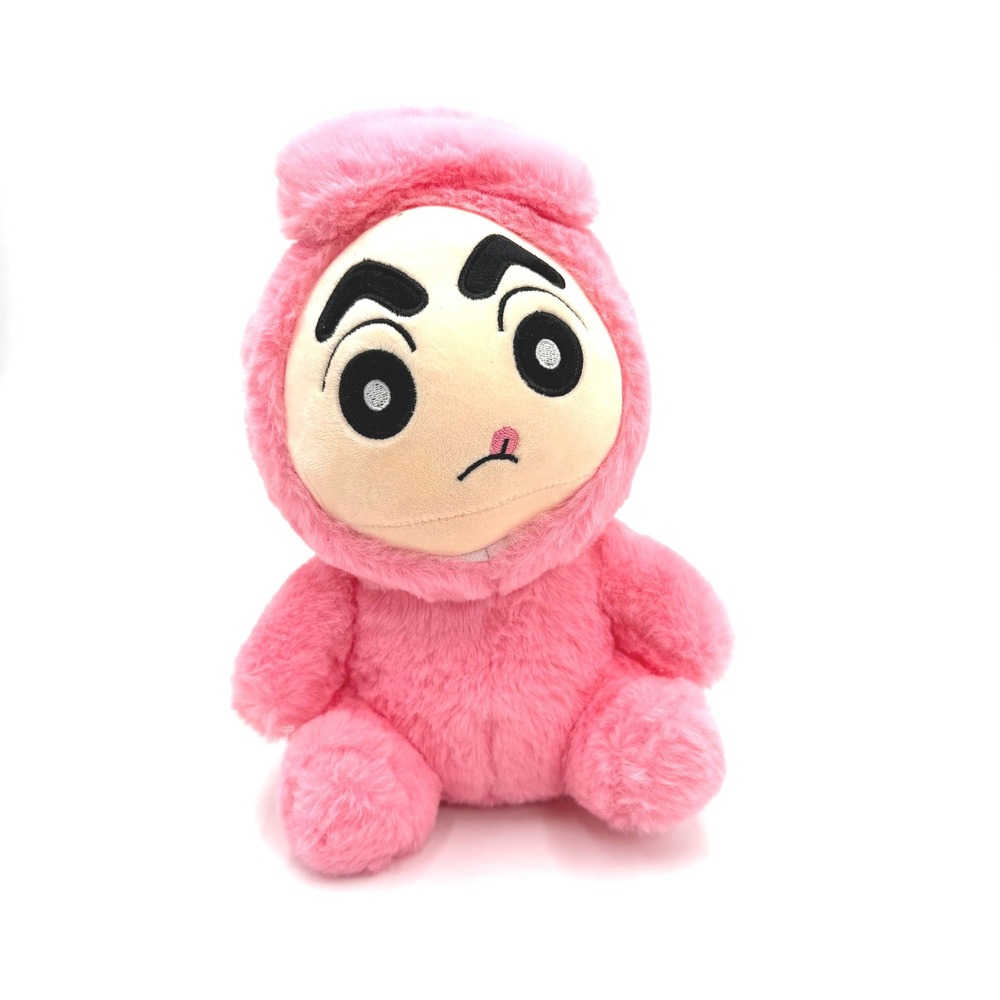 Crayon Shin-chan Plush 8" Pink Wani-yama-san Dinosaur Costume Kawaii Anime Toy
